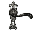 Kirkpatrick Black Antique Malleable Iron Lever Handle - AB2449 (sold in pairs)