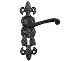 Kirkpatrick Black Antique Malleable Iron Lever Handle - AB2450 (sold in pairs)
