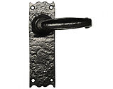 Kirkpatrick Black Antique Malleable Iron Lever Handle - AB2454 (sold in pairs)