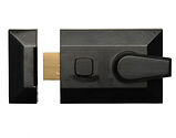 Kirkpatrick Smooth Black Malleable Iron Nightlatch (60mm) - AB5144