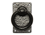 Kirkpatrick Black Antique Malleable Iron Gate latch (89mm Diameter) - AB717