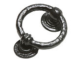 Kirkpatrick Black Antique Malleable Iron Ring Door Knocker - AB782