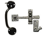 Kirkpatrick Black Antique Malleable Iron Thumblatch (139mm Length) - AB907