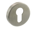 Atlantic Hardware Stainless Steel Commercial Euro Profile Escutcheon, Satin Stainless Steel - AESCESSS