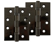 Atlantic 4 Inch Fire Rated Ball Bearing Hinges Grade 11, Black Nickel - AHG111433BN (sold in pairs)