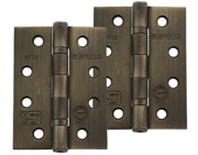 Atlantic 4 Inch Fire Rated Ball Bearing Hinges Grade 11, Urban Bronze - AHG111433UB (sold in pairs)