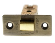Atlantic Hardware 2.5 OR 3 Inch Tubular Latches (Bolt Through), Antique Brass - ALCE25AB