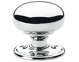 Alexander & Wilks Kershaw Rim/Mortice Door Knobs, Polished Chrome - AW300-PC (sold in pairs)