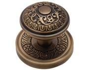 Heritage Brass Aydon Mortice Door Knobs, Antique Brass - AYD1324-AT (sold in pairs)