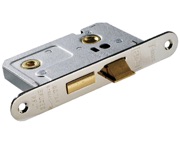 Eurospec Radius Bathroom Locks Silver Or Brass Finish - BAE50/R