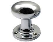 Prima Oval Mortice Door Knobs, Polished Chrome - BC98 (sold in pairs)