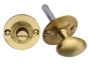 Heritage Brass Round 36mm Diameter Turn & Release, Satin Brass - BT15-SB
