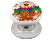 Chatsworth Novelty Porcelain Mortice Door Knobs, Humpty Dumpty - BUL602-7-HUMP (sold in pairs)