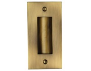 Heritage Brass Flush Pull Handle (102mm OR 152mm), Antique Brass - C1820-AT 