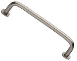 Heritage Brass Wire Design Cabinet Pull Handle With 16mm Circular Rose (96mm, 128mm OR 160mm C/C), Satin Nickel - C2156-SN