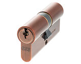 Atlantic UK AGB Euro Profile 5 Pin Double Cylinder (30mm/30mm OR 35mm/35mm), Copper - C603022525