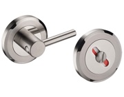 Access Hardware Bevelled Edge Disabled Dual Finish Turn & Release, Satin & Polished Stainless Steel - C97