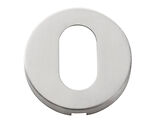 Consort Concealed Fix Oval Profile Cylinder Escutcheon, Satin Stainless Steel - CH312.SSS
