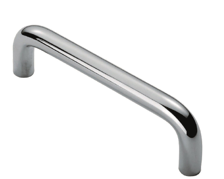 Eurospec Cabinet D Pull Handle (96mm c/c, 128mm c/c OR 160mm c/c), Satin Stainless Steel - CPD