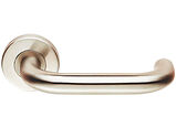 Eurospec Nera Safety Return To Door Handles - Grade 201 Polished Stainless Steel - CSL1190BSS/201 (sold in pairs)