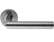 Eurospec Julian Mitred Stainless Steel Door Handles - Grade 304 Polished OR Satin Stainless Steel - CSL1192 (sold in pairs)