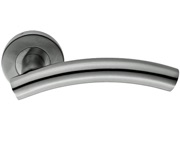 Eurospec Arched Stainless Steel Door Handles - Grade 304 Polished OR Satin Stainless Steel - CSL1193 (sold in pairs)