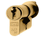 Eurospec MP10 Euro Profile British Standard 10 Pin Cylinders And Turn, (Various Sizes) Polished Brass - CYH713PB/OFF