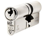 Eurospec MPx6 Euro Profile British Standard 6 Pin Off-Set Double Cylinders (Various Sizes), Polished Chrome - CYX7123540PC