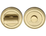 Heritage Brass Art Deco Style Round 53mm Diameter Turn & Release, Satin Brass Finish - ERD7030-SB