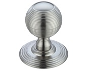 Zoo Hardware Fulton & Bray Ringed Mortice Door Knobs, Satin Chrome - FB306SC (sold in pairs)