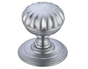 Zoo Hardware Fulton & Bray Flower Mortice Door Knobs, Satin Chrome - FB307SC (sold in pairs)