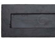 M Marcus Letter Plate (265mm x 106mm), Matt Black Rustic Iron - FB465 254.101