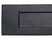 M Marcus Letter Plate (343mm x 96mm), Matt Black Rustic Iron - FB467 343