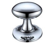 Zoo Hardware Fulton & Bray Oval Mortice Door Knobs, Polished Chrome - FB500CP (sold in pairs)
