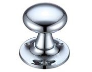 Zoo Hardware Fulton & Bray Mushroom Mortice Door Knobs, Polished Chrome - FB501CP (sold in pairs)