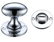 Zoo Hardware Fulton & Bray Oval Turn & Release (40mm), Polished Chrome - FB54CP