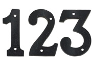 Zoo Hardware Foxcote Foundries 0-9 Numerals (102mm), Black Antique - FFN