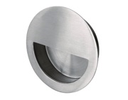 Eurospec Steelworx Circular Flush Pull (90mm Diameter), Satin Stainless Steel - FPH1004SSS