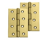 Carlisle Brass 4 Inch Double Washered Hinges, Polished Brass - HDSW2 (sold in pairs)