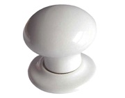Frelan Hardware Porcelain Mortice Door Knobs, Plain White - JC10