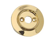 Frelan Hardware Alternative Backplate Option For Porcelain Mortice Door Knobs, PVD Stainless Brass - JC80RPVD (sold in pairs)