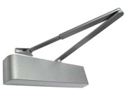Frelan Hardware Contract Size 2-4 Overhead Door Closer With Matching Arm, Silver Enamelled - JD200SE