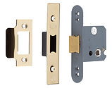 Frelan Hardware Small Case Mortice Latch (65mm OR 76mm), PVD Stainless Brass - JL1040PVD