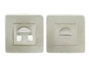 Frelan Hardware Square Bathroom Turn & Release (52mm x 7mm), Polished Stainless Steel - JPS54