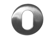 Frelan Hardware Oval Profile Escutcheon (52mm x 5mm OR 52mm x 8mm), Satin Stainless Steel - JSS04