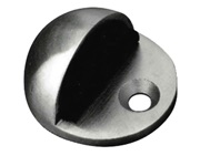 Frelan Hardware Oval Floor Mounted Door Stop (45mm x 22.5mm), Satin Stainless Steel - JSS08