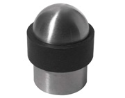 Frelan Hardware Dome Top Cylinder Floor Mounted Door Stop (30mm x 40mm), Satin Stainless Steel - JSS09