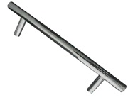 Frelan Hardware T-Bar Cabinet Handles (12mm Diameter), Satin Stainless Steel - JSS110