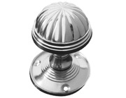 Frelan Hardware Fluted Mortice Door Knob, Polished Chrome - JV183MPC (sold in pairs)