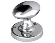 Frelan Hardware Oval Mortice Door Knob, Polished Chrome - JV34PC (sold in pairs)